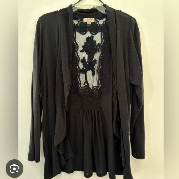 🌹Elegant Black Lace Cardigan - Picture 9 of 9